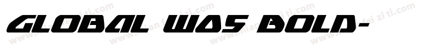 Global W05 Bold字体转换